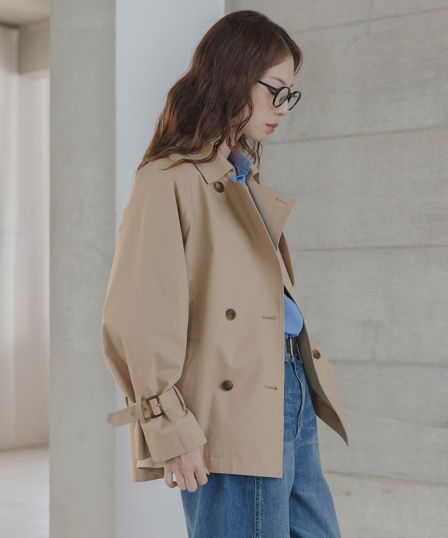 Sonny Label 「撥水ショートトレンチコート」|トレンチコート|