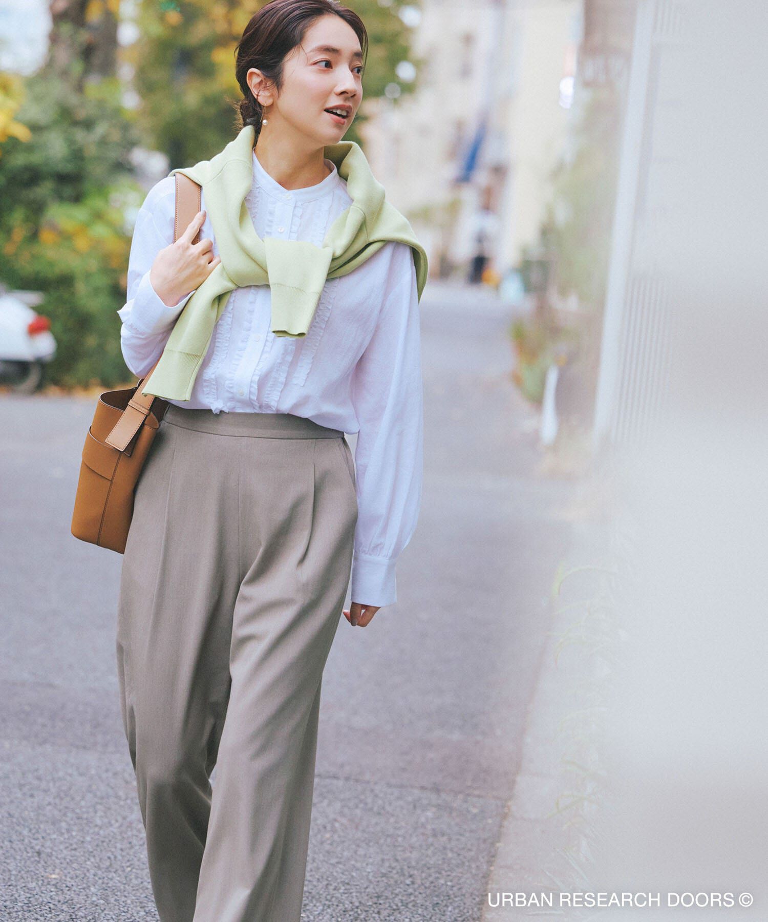 URBAN RESEARCH DOORS「『仁村紗和さん着用』『UR TECH』完声フロントタックイージーパンツ」|その他|