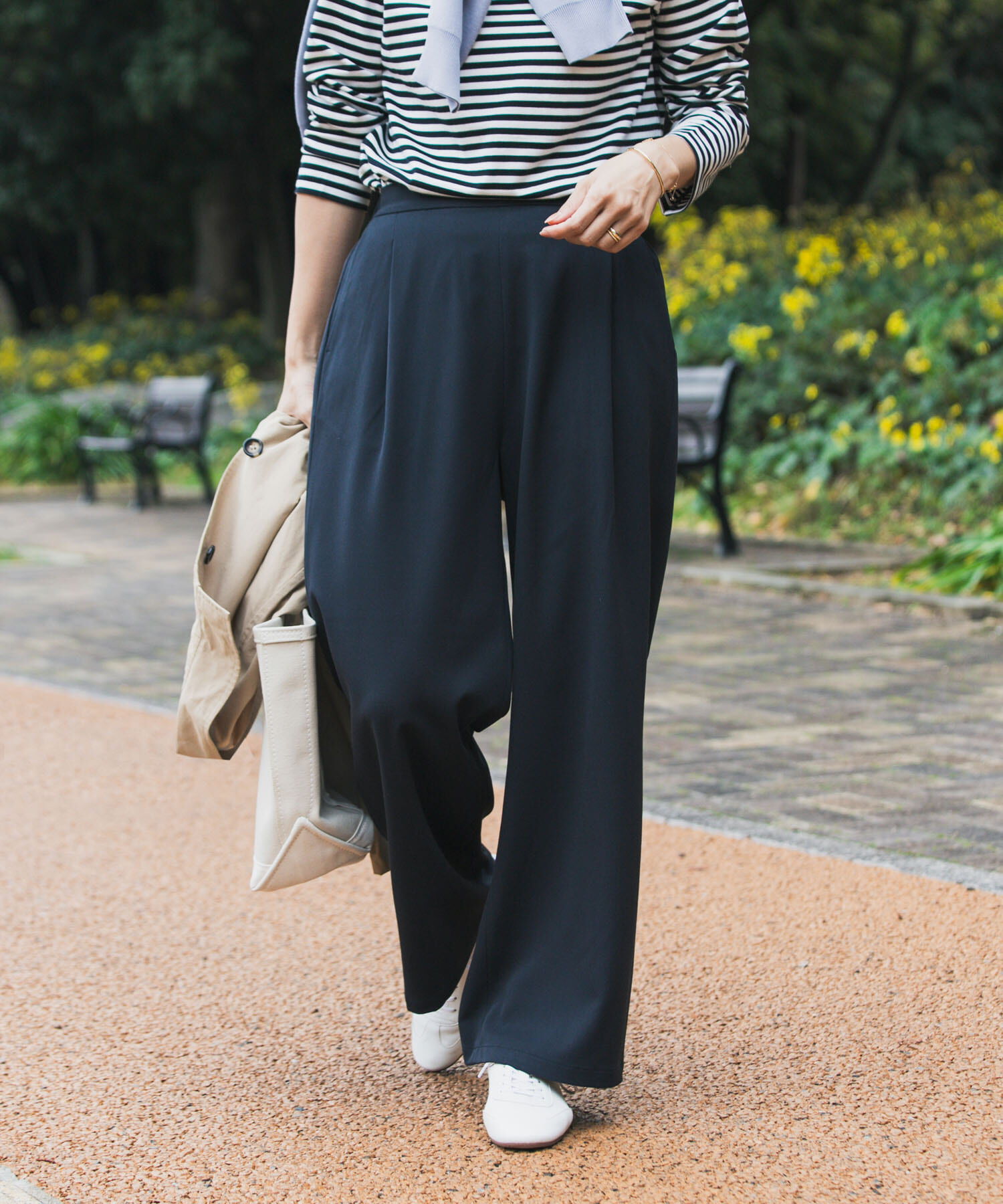 URBAN RESEARCH DOORS「『仁村紗和さん着用』『UR TECH』完声フロントタックイージーパンツ」|その他|