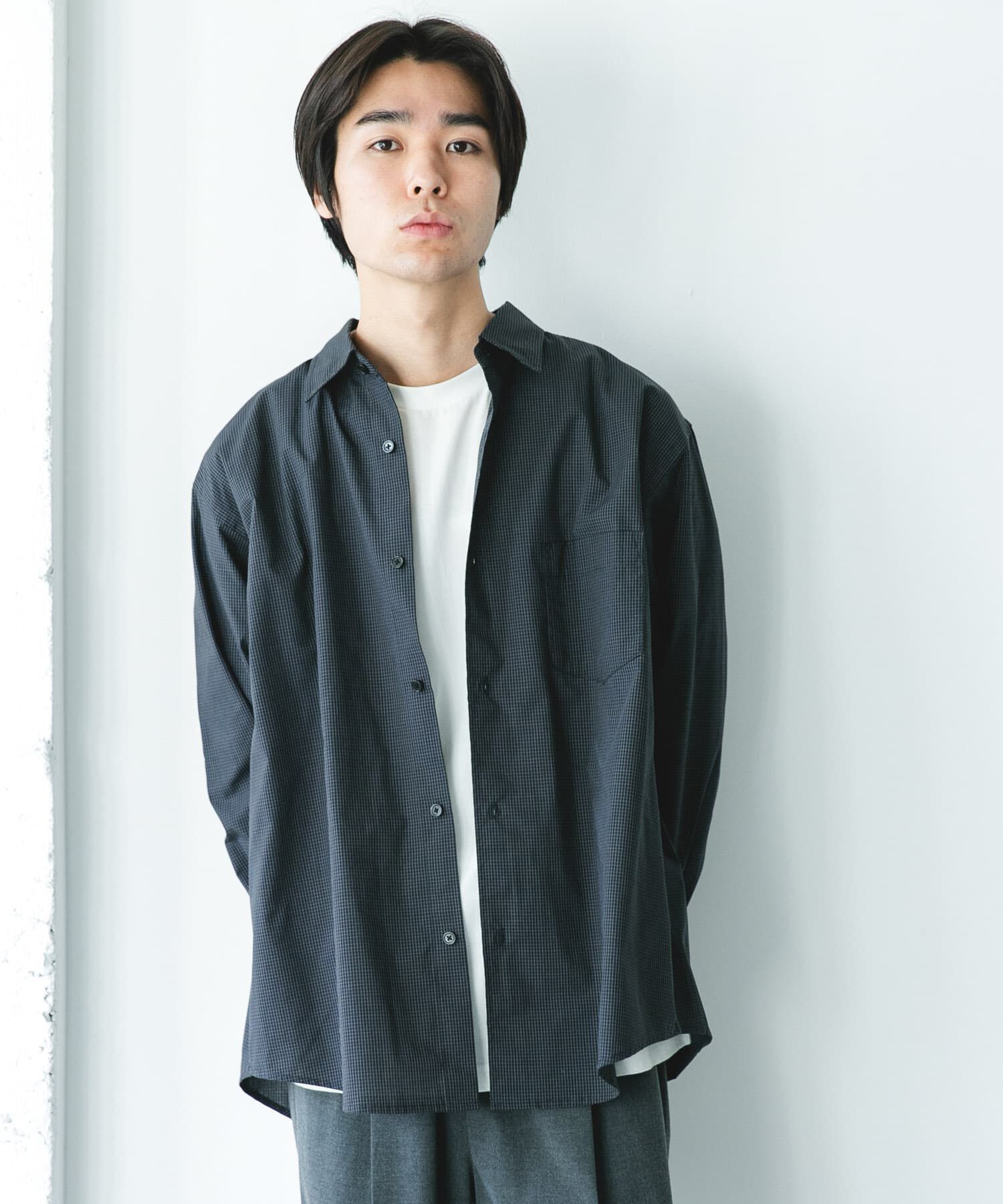 URBAN RESEARCH DOORS「TCブロードレギュラーカラーシャツ」|シャツ・ブラウス|