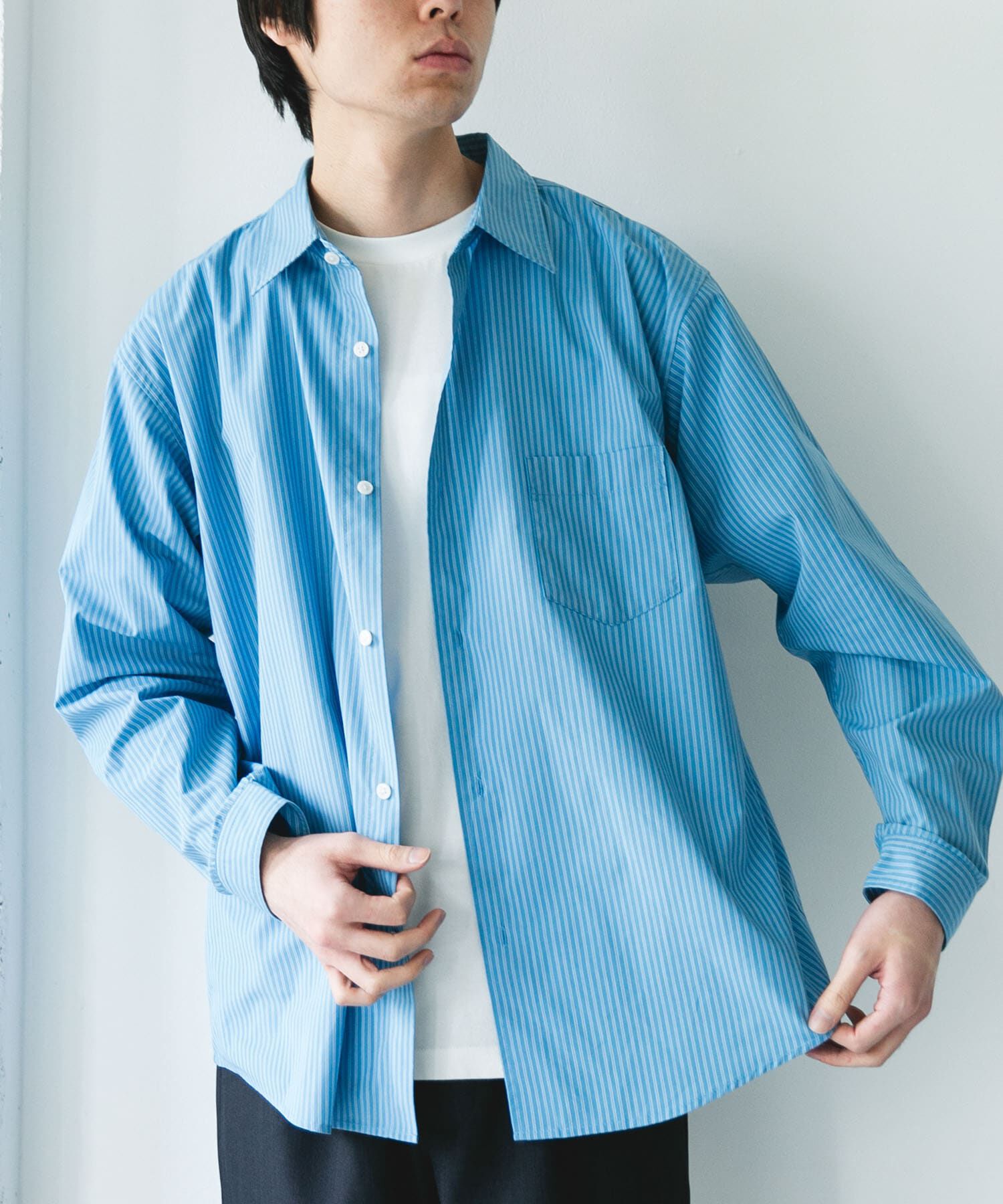 URBAN RESEARCH DOORS「TCブロードレギュラーカラーシャツ」|シャツ・ブラウス|