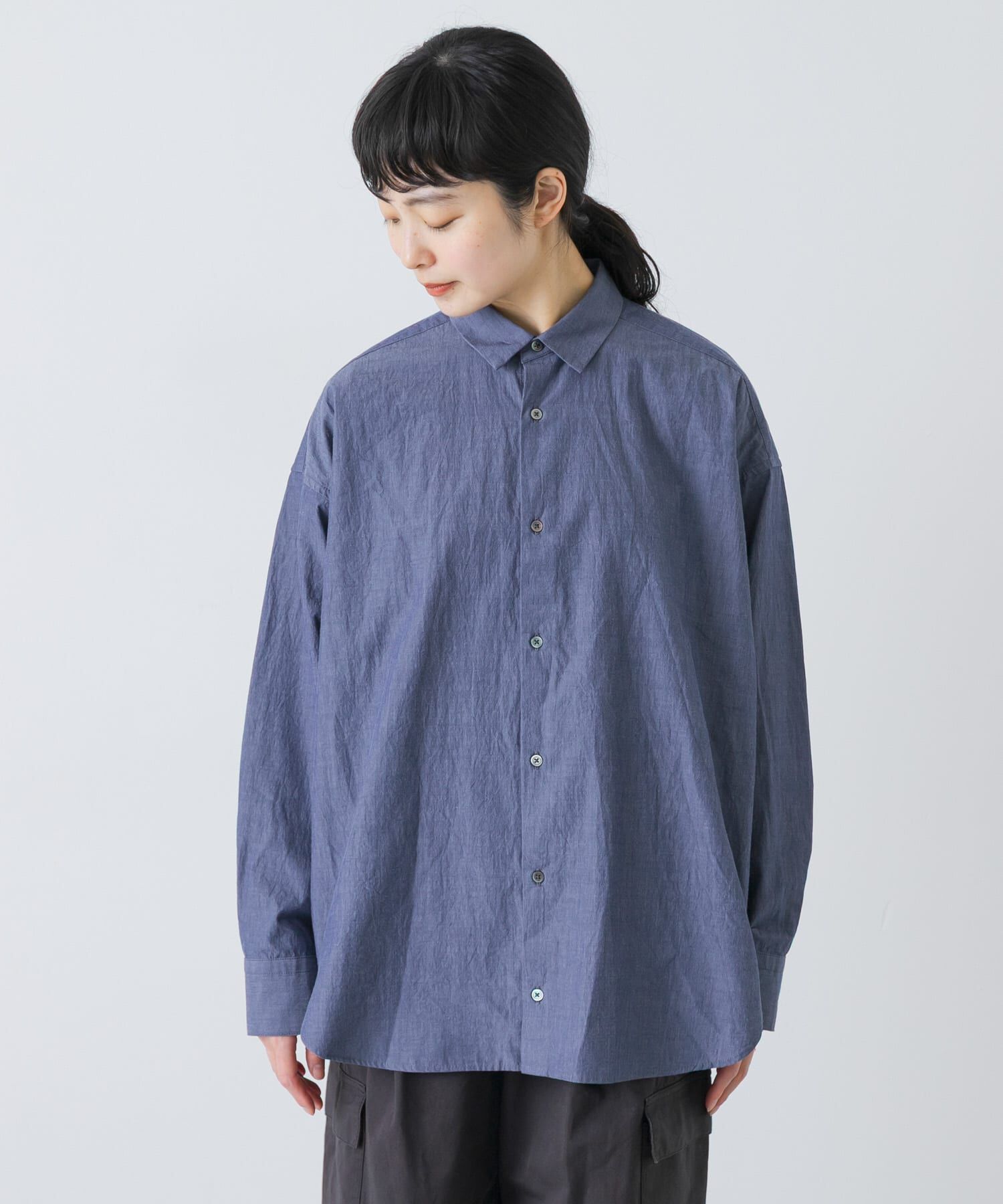 かぐれ「ハイツイストコットンレギュラーシャツ」|シャツ・ブラウス|