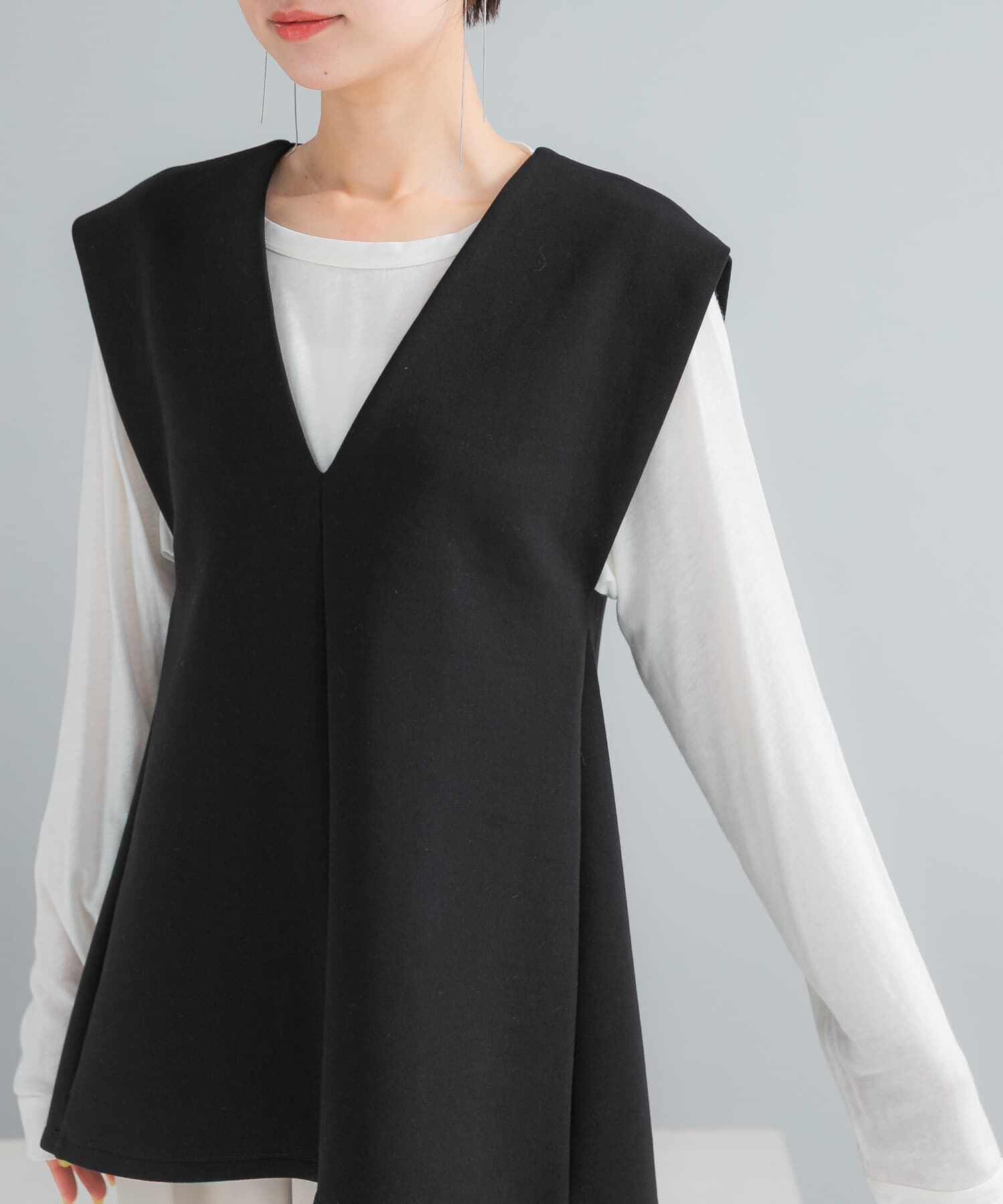 URBAN RESEARCH ROSSO「Vネックポンチベスト」|ベスト・ジレ|