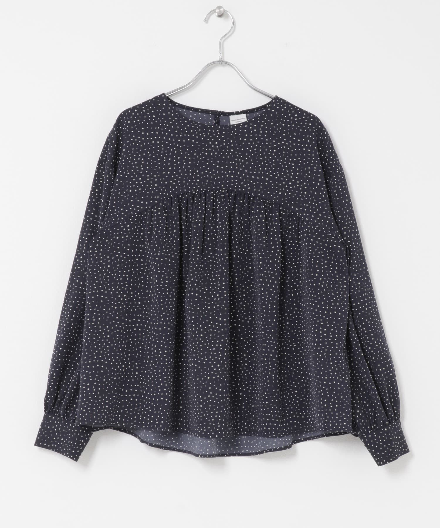 URBAN RESEARCH DOORS「ドットギャザーブラウス」|シャツ・ブラウス|