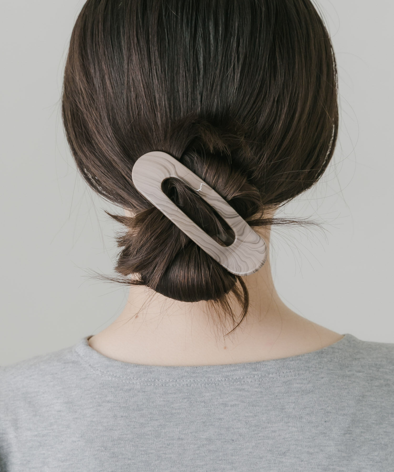 SMELLY「マーブルヘアクリップ」|その他|モカ