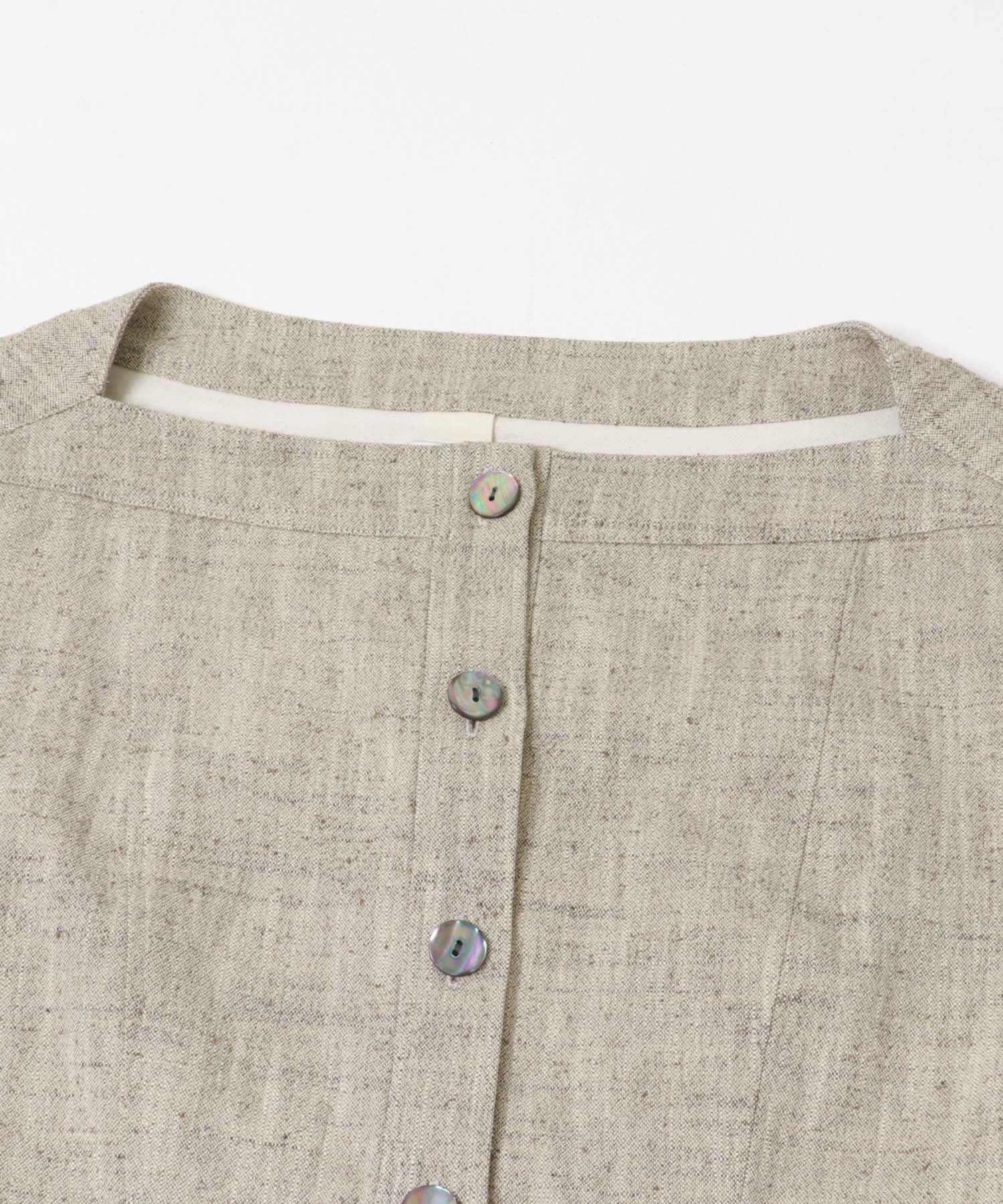 URBAN RESEARCH「new basic　SLAB NEP BELT JACKET」|ノーカラーコート|