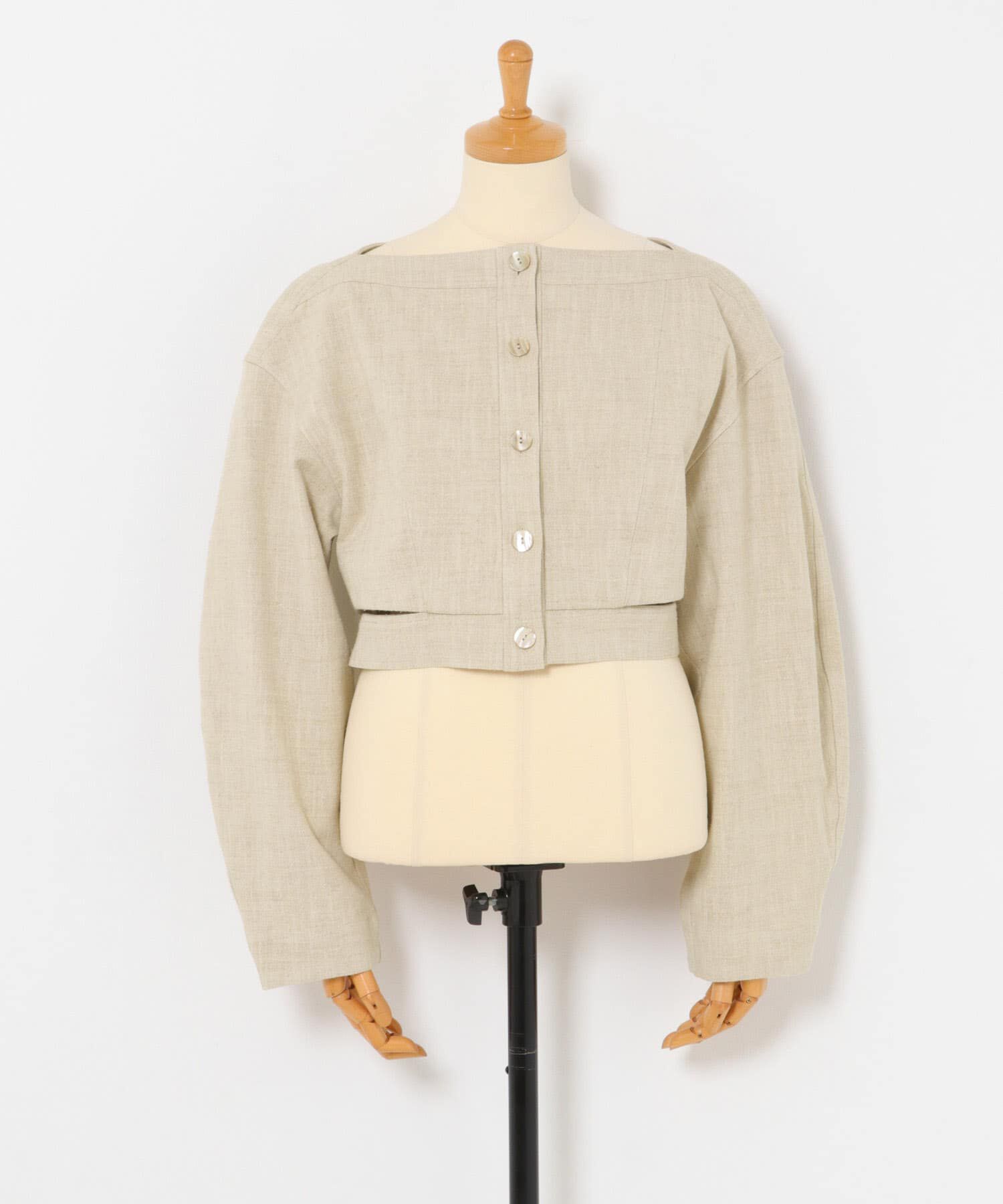 URBAN RESEARCH「new basic　SLAB NEP BELT JACKET」|ノーカラーコート|