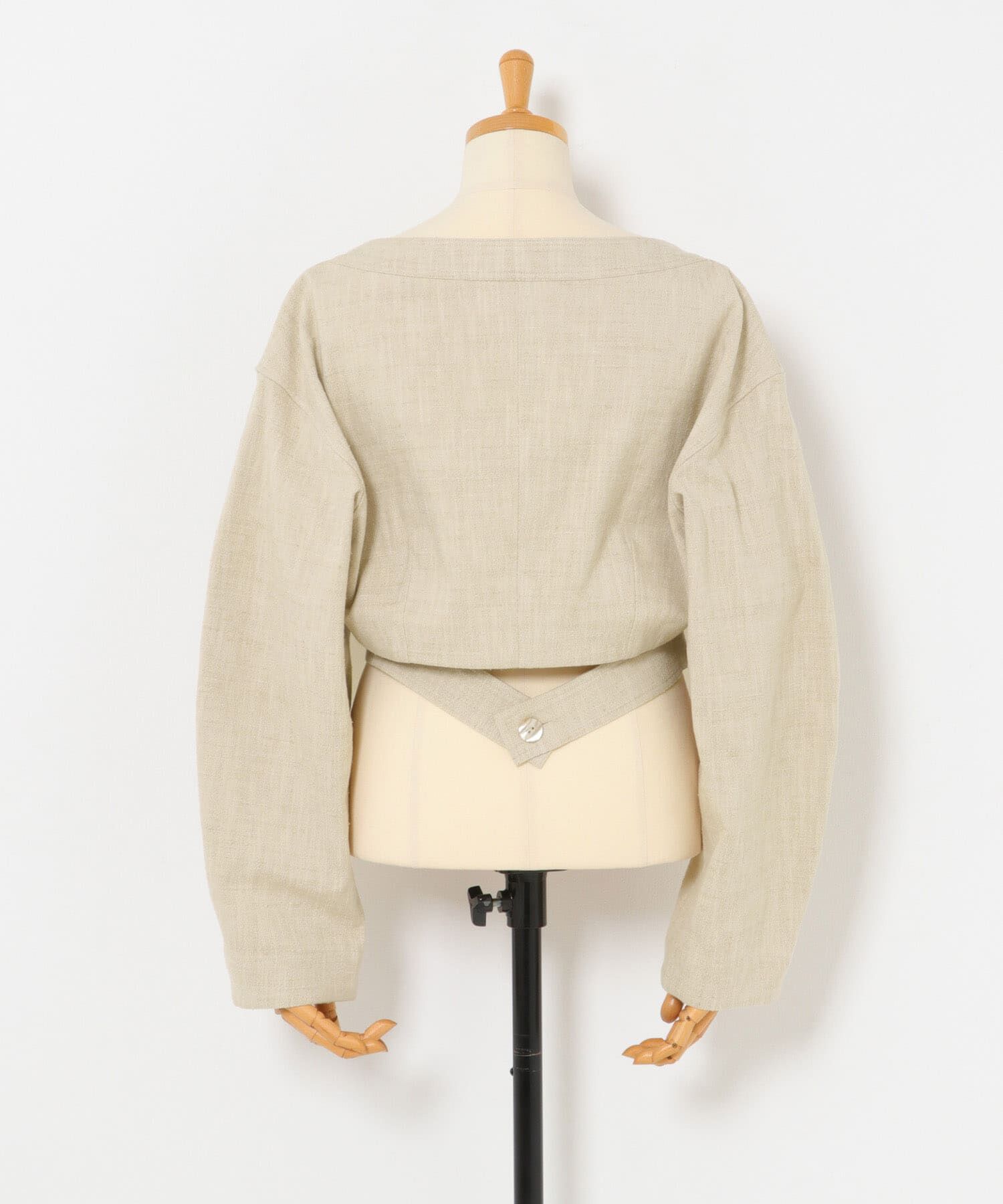 URBAN RESEARCH「new basic　SLAB NEP BELT JACKET」|ノーカラーコート|