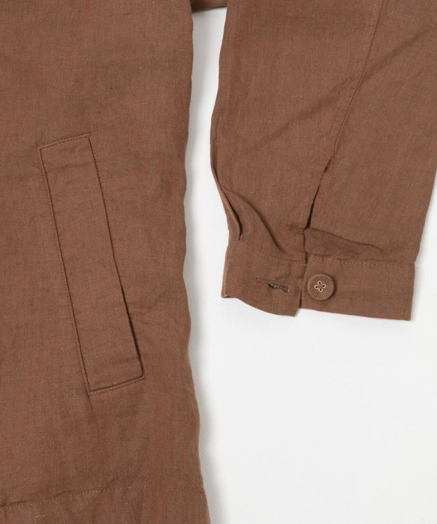 URBAN RESEARCH DOORS「シルケットリネン シャツジャケット」|ノーカラーコート|