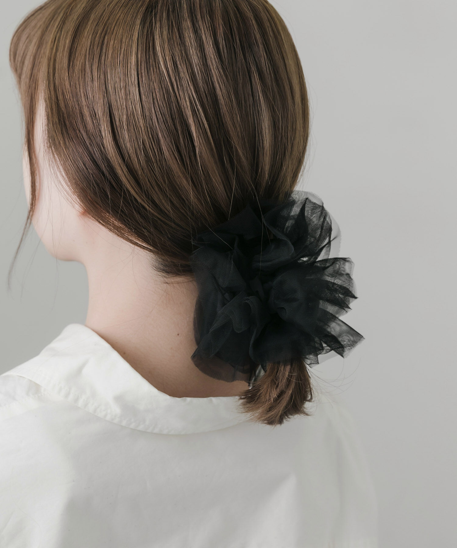 SMELLY「シアーフリルボリュームシュシュ」|ヘアゴム・シュシュ|