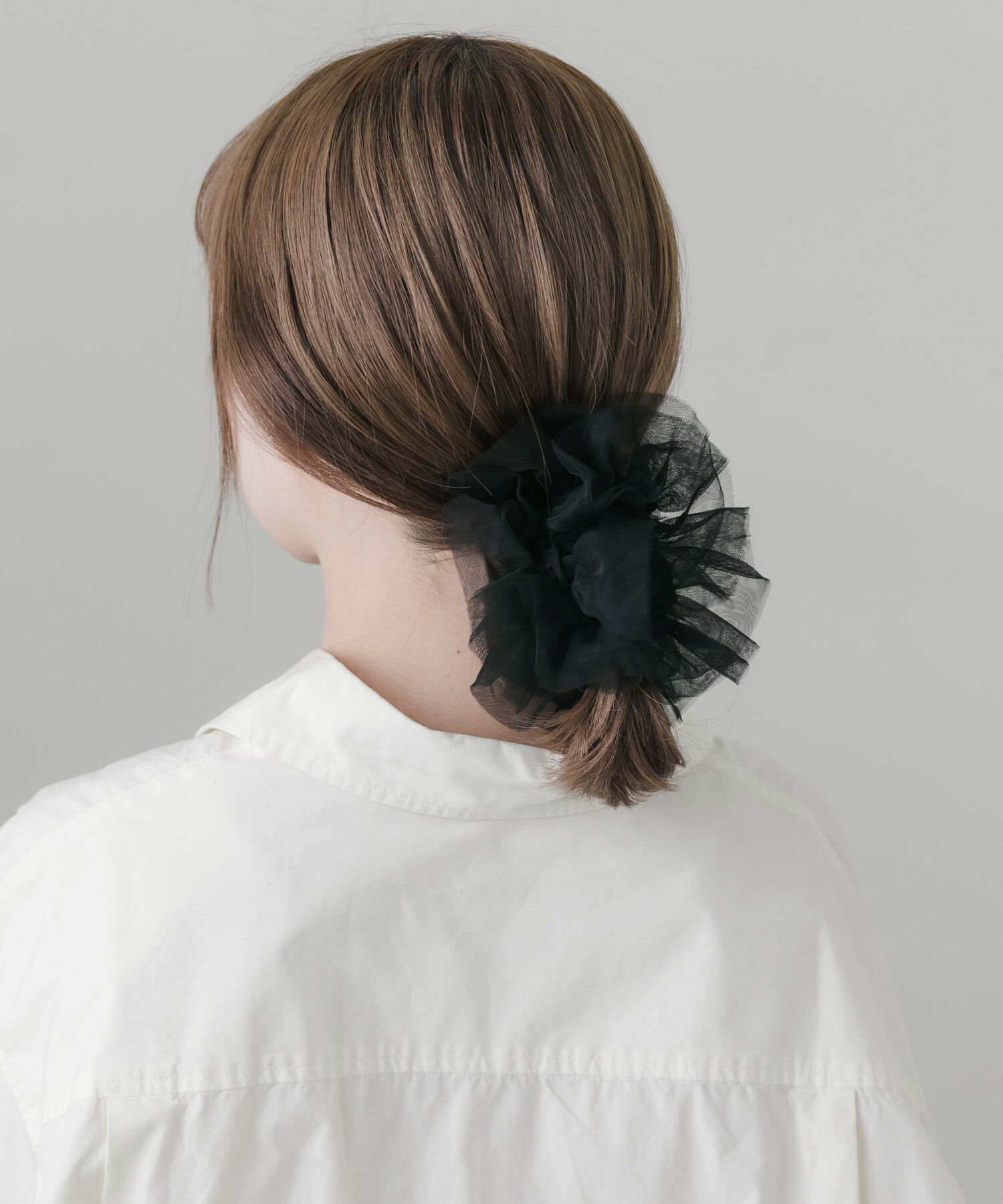 SMELLY「シアーフリルボリュームシュシュ」|ヘアゴム・シュシュ|