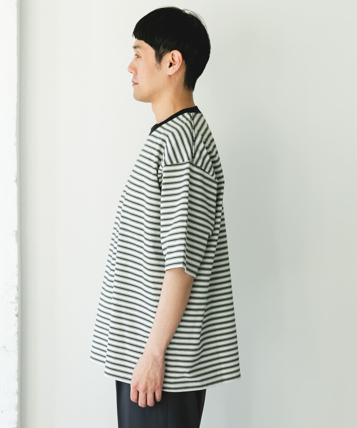 URBAN RESEARCH DOORS「プレーティングマルチボーダーTシャツ」|Tシャツ・カットソー|