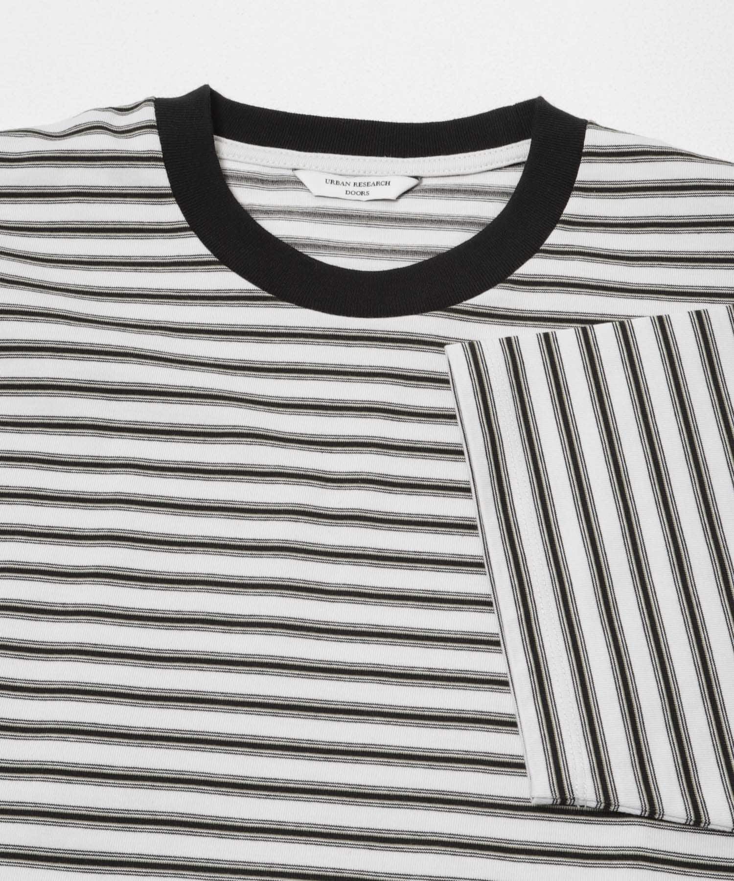 URBAN RESEARCH DOORS「プレーティングマルチボーダーTシャツ」|Tシャツ・カットソー|