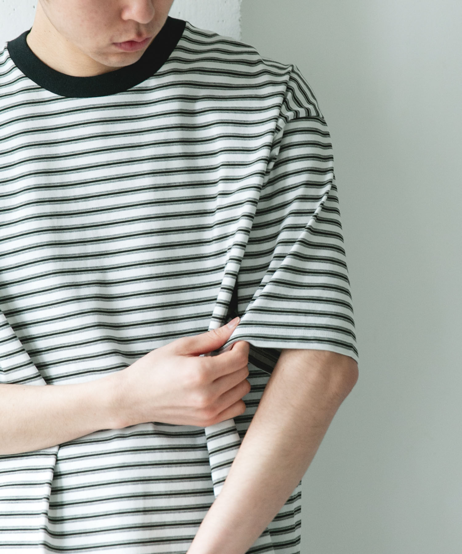 URBAN RESEARCH DOORS「プレーティングマルチボーダーTシャツ」|Tシャツ・カットソー|