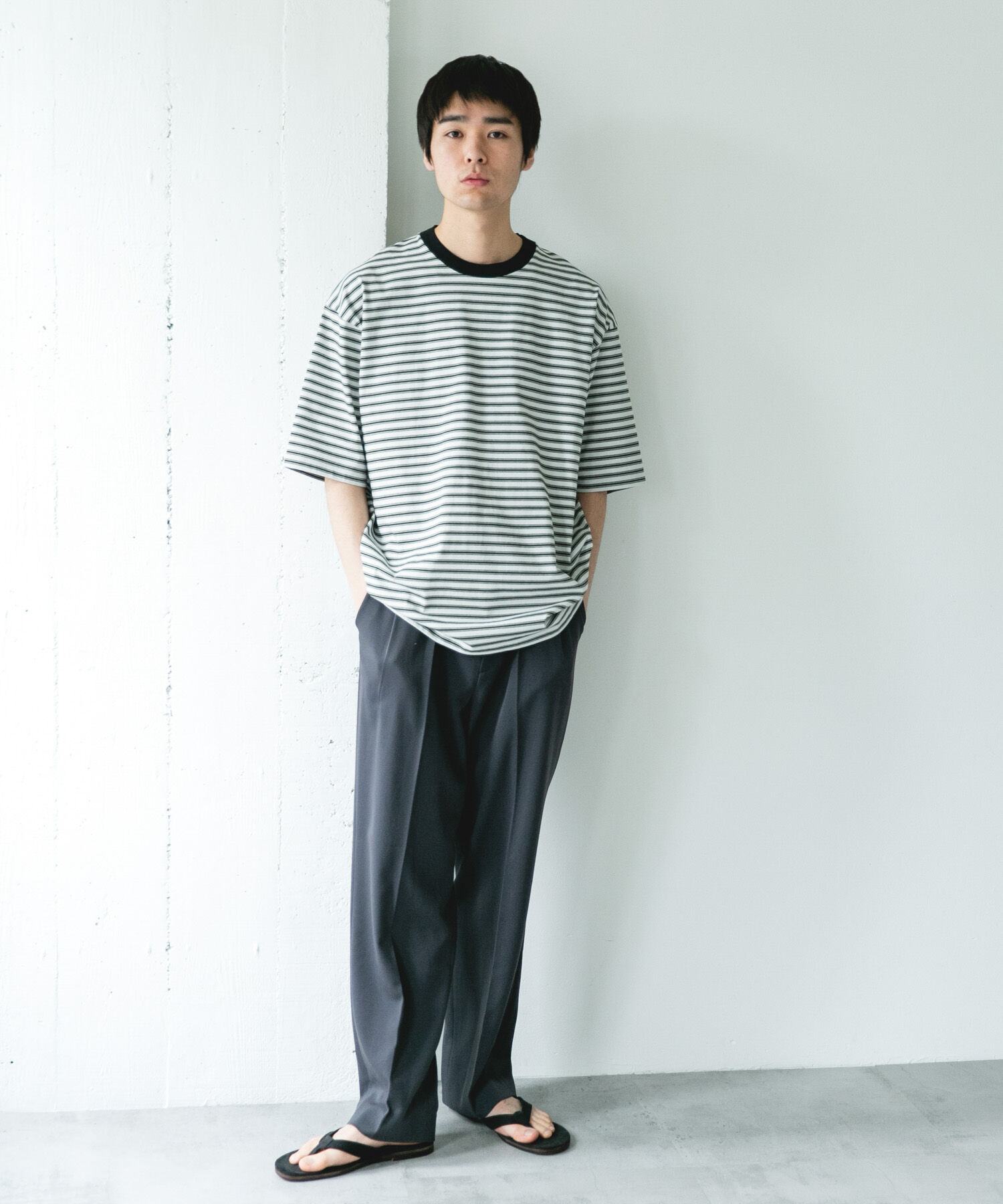 URBAN RESEARCH DOORS「プレーティングマルチボーダーTシャツ」|Tシャツ・カットソー|