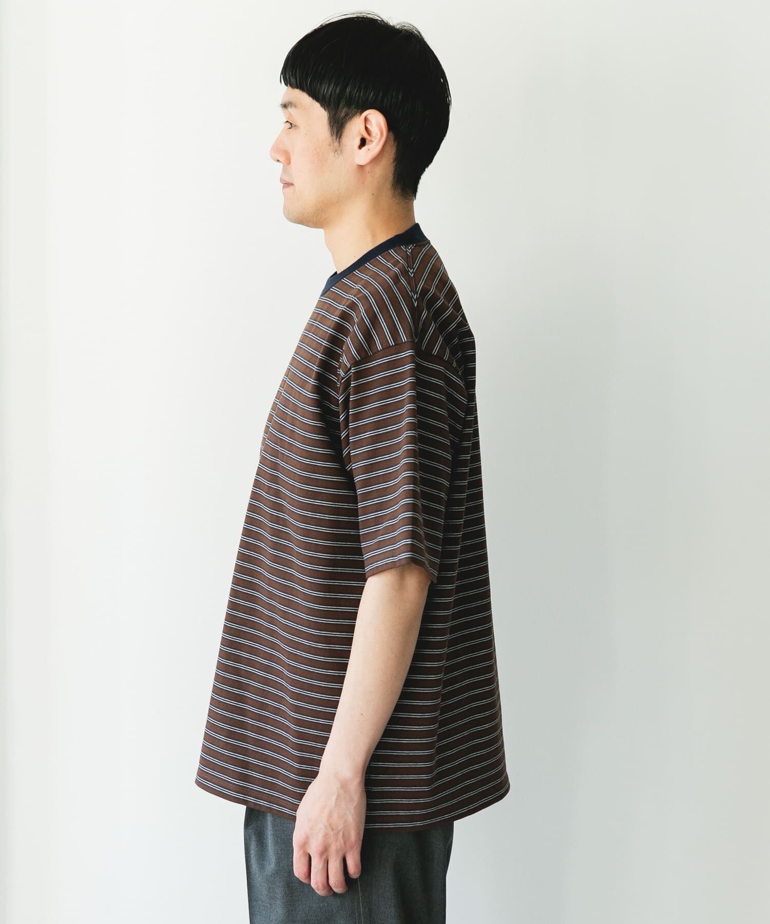 URBAN RESEARCH DOORS「プレーティングマルチボーダーTシャツ」|Tシャツ・カットソー|