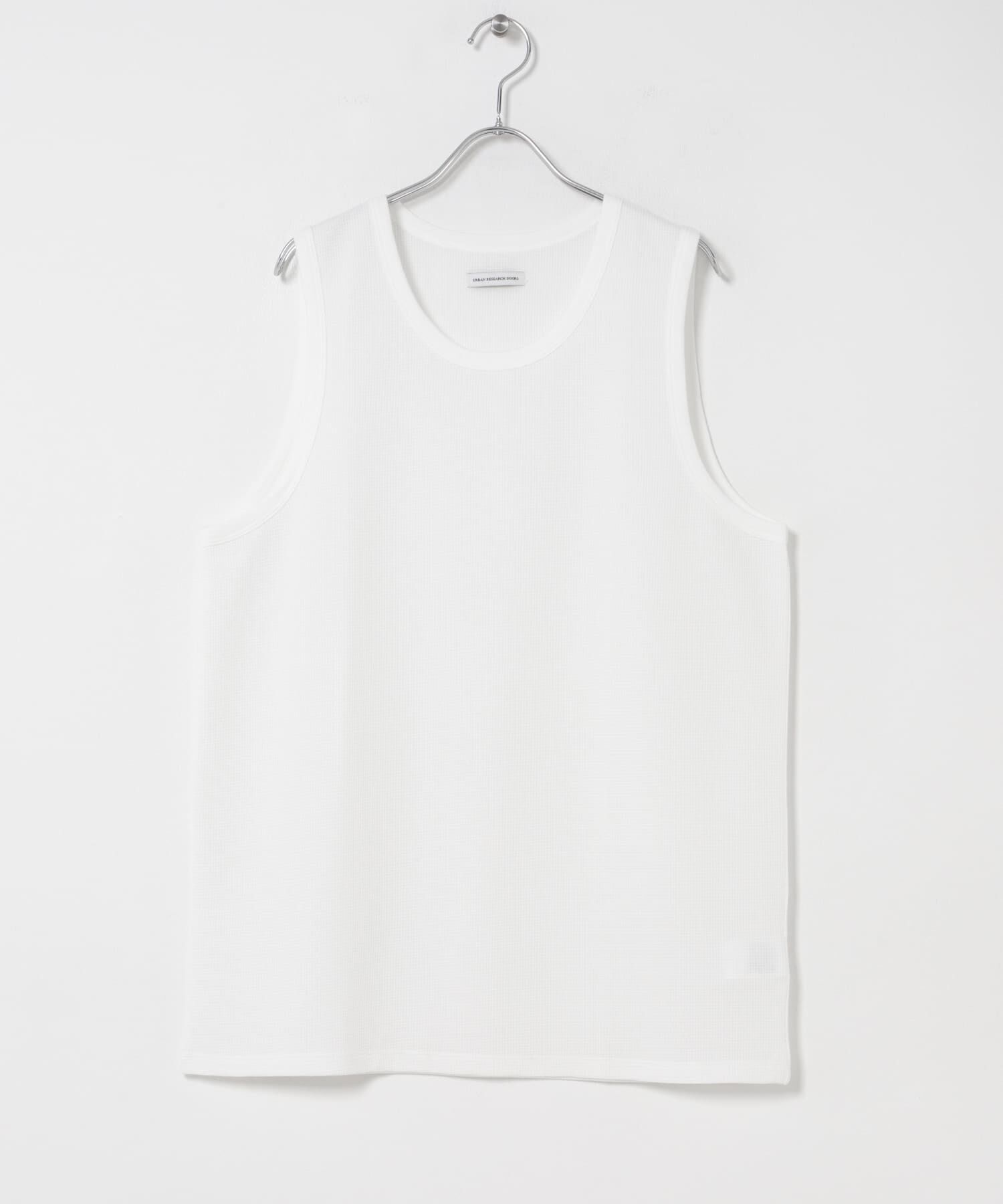 URBAN RESEARCH DOORS「吸水速乾ワッフルタンクトップ」|タンクトップ|ホワイト