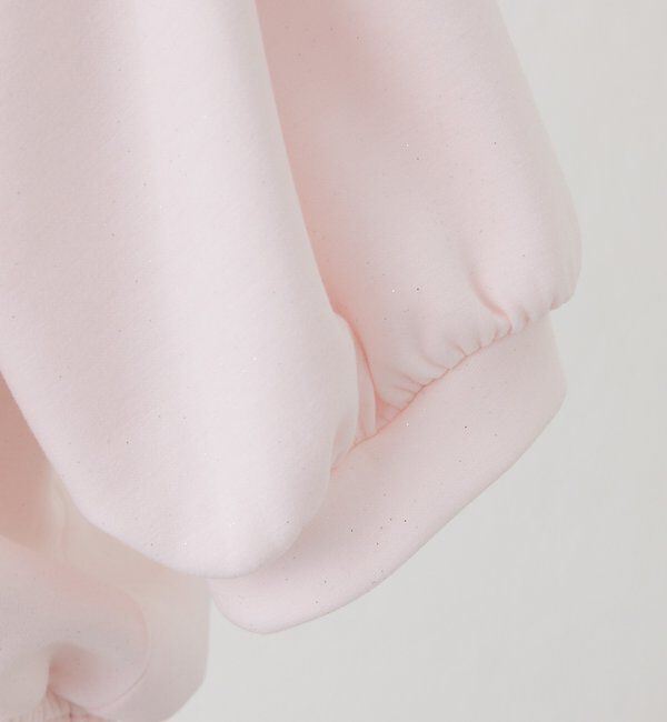  「【セットアップ可能】レースロゴ刺繍半袖ラメパーカー」|プルオーバー|