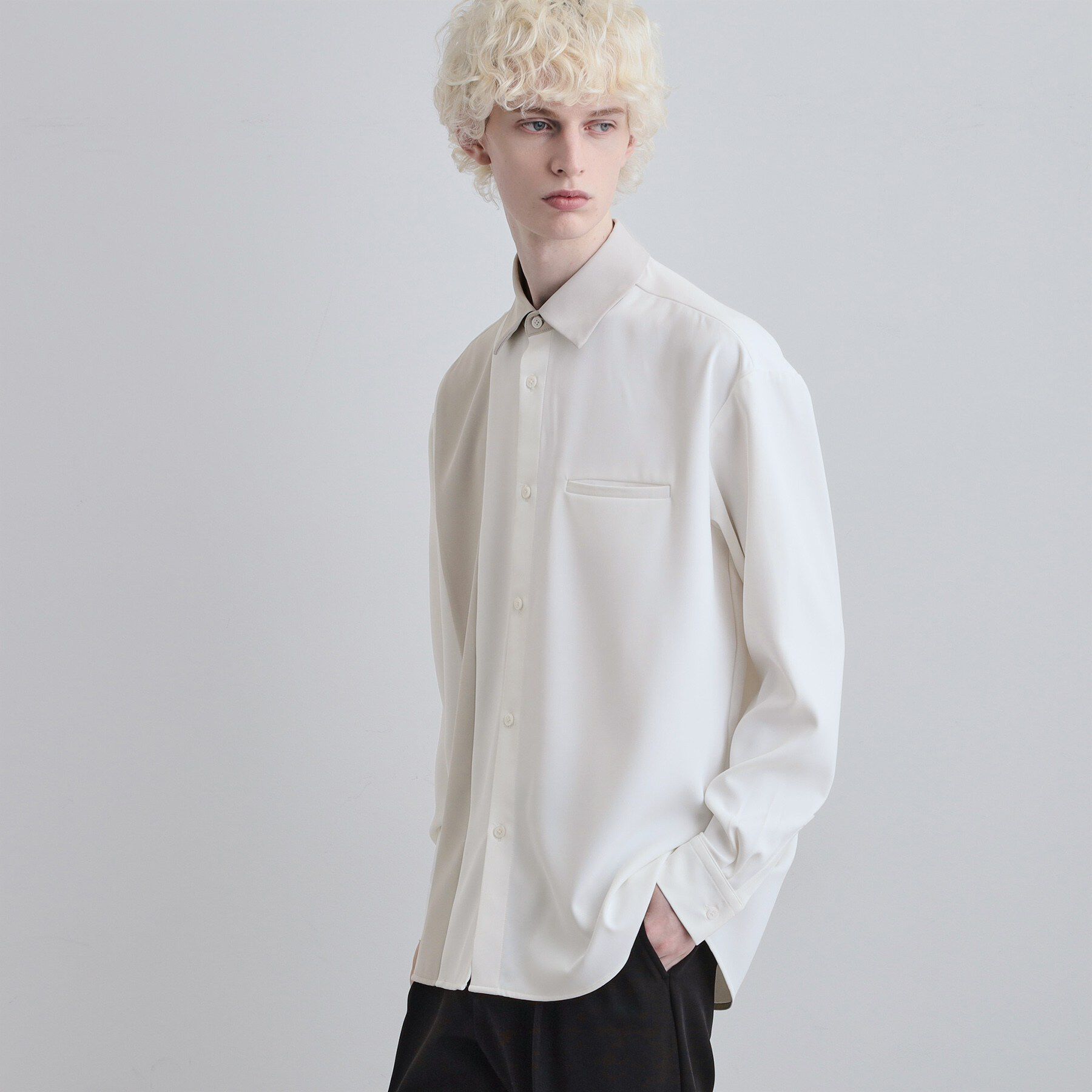 tk.TAKEO KIKUCHI「パネルカット ジップシャツ」|シャツ・ブラウス|