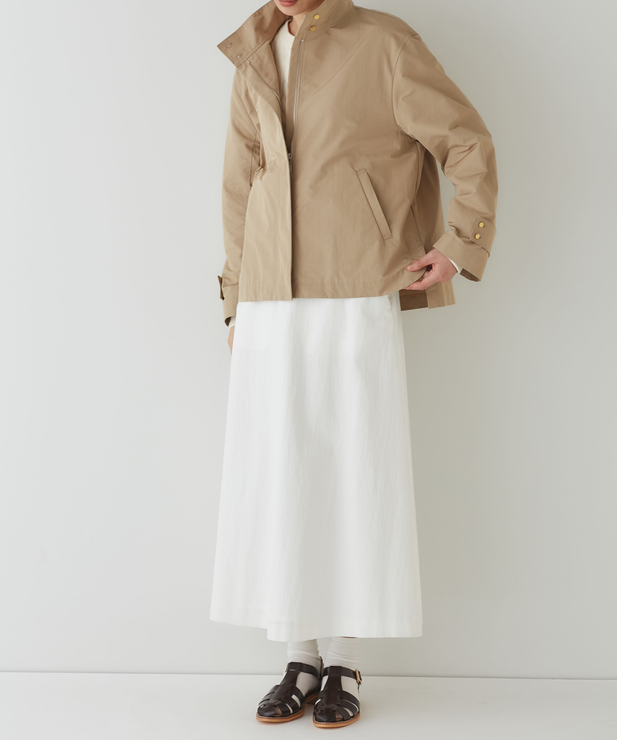  「◆ウエスト折り返しフレアスカート」|スカート|