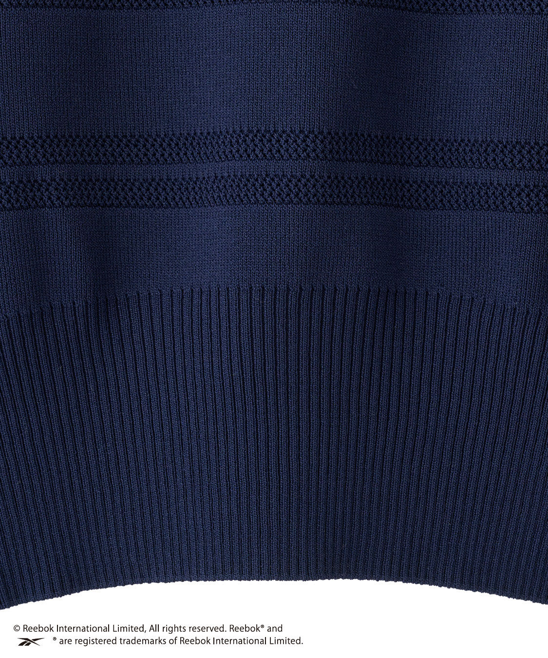 COCO DEAL「《COCO DEAL/Reebok》メッシュボーダーポロニット」|ポロシャツ|