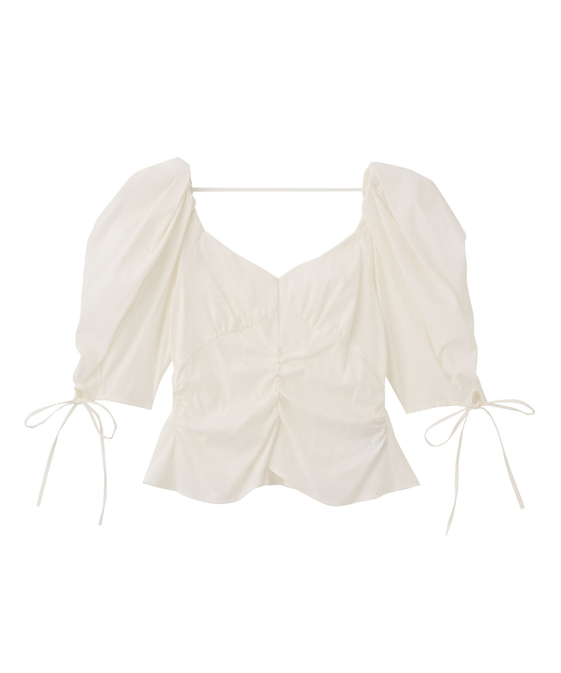 COCO DEAL「ボリュームスリーブペプラムブラウス」|シャツ・ブラウス|オフ