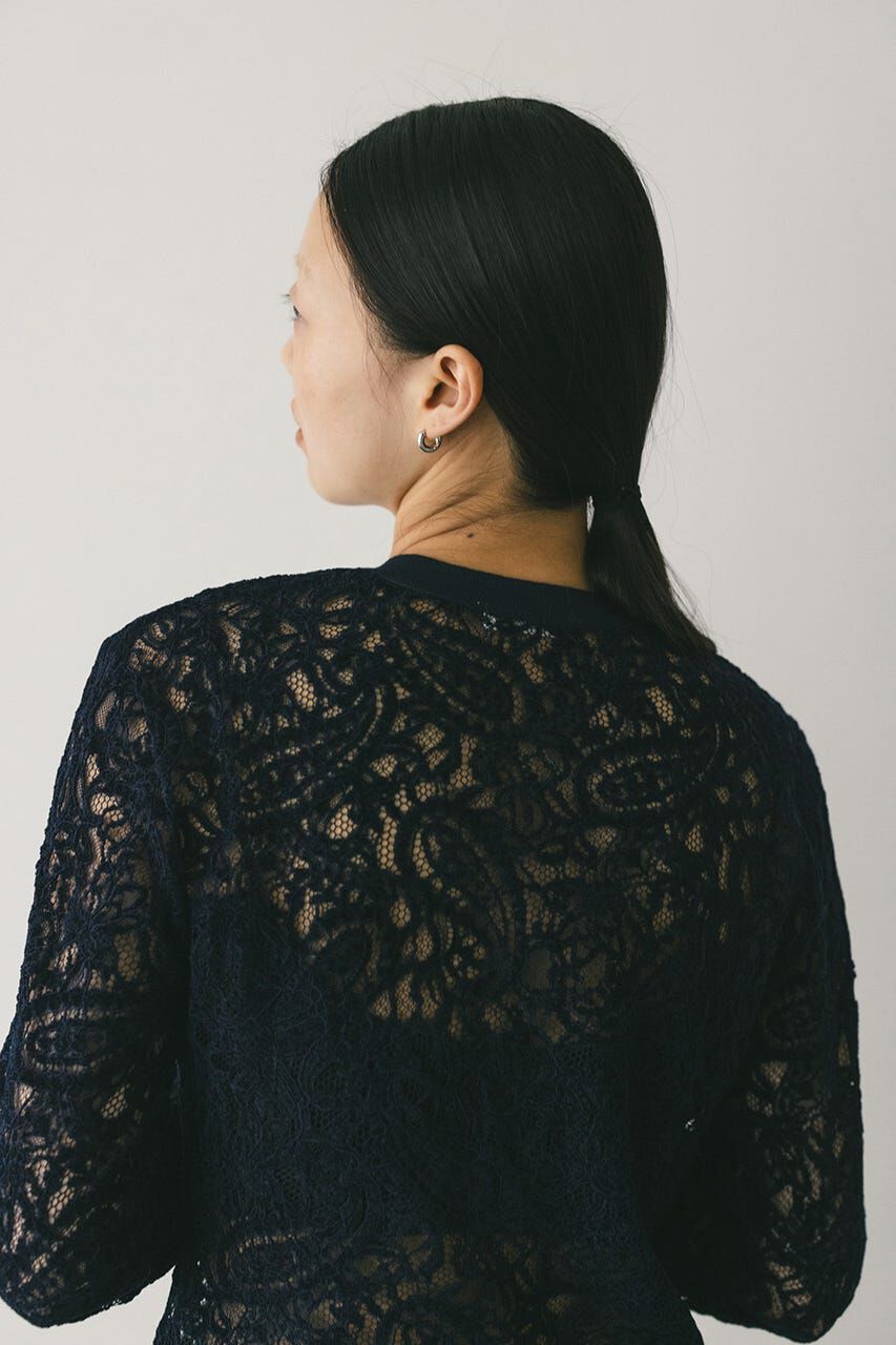 STYLEMIXER「ニュアンスレースニットカーデ」|ニット・セーター|