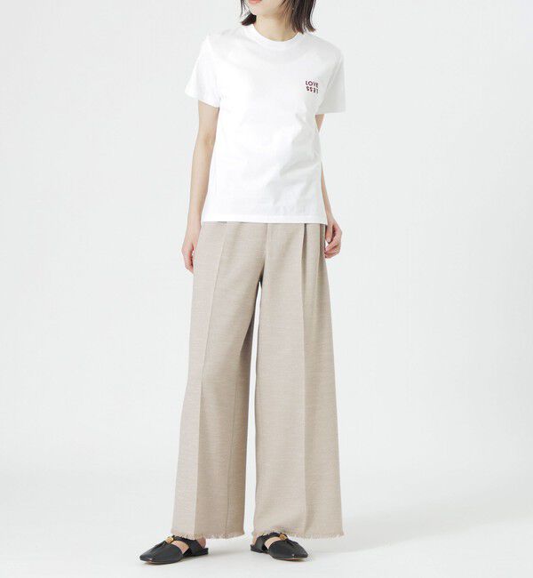  「LVLSエンブロイダリーTシャツ」|Tシャツ・カットソー|