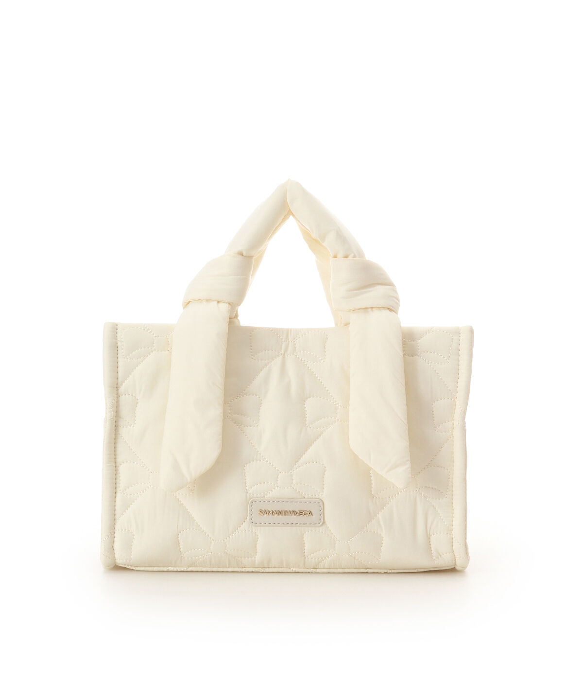 Samantha Vega「リボンキルティングハンドバッグ」|ハンドバッグ|オフホワイト