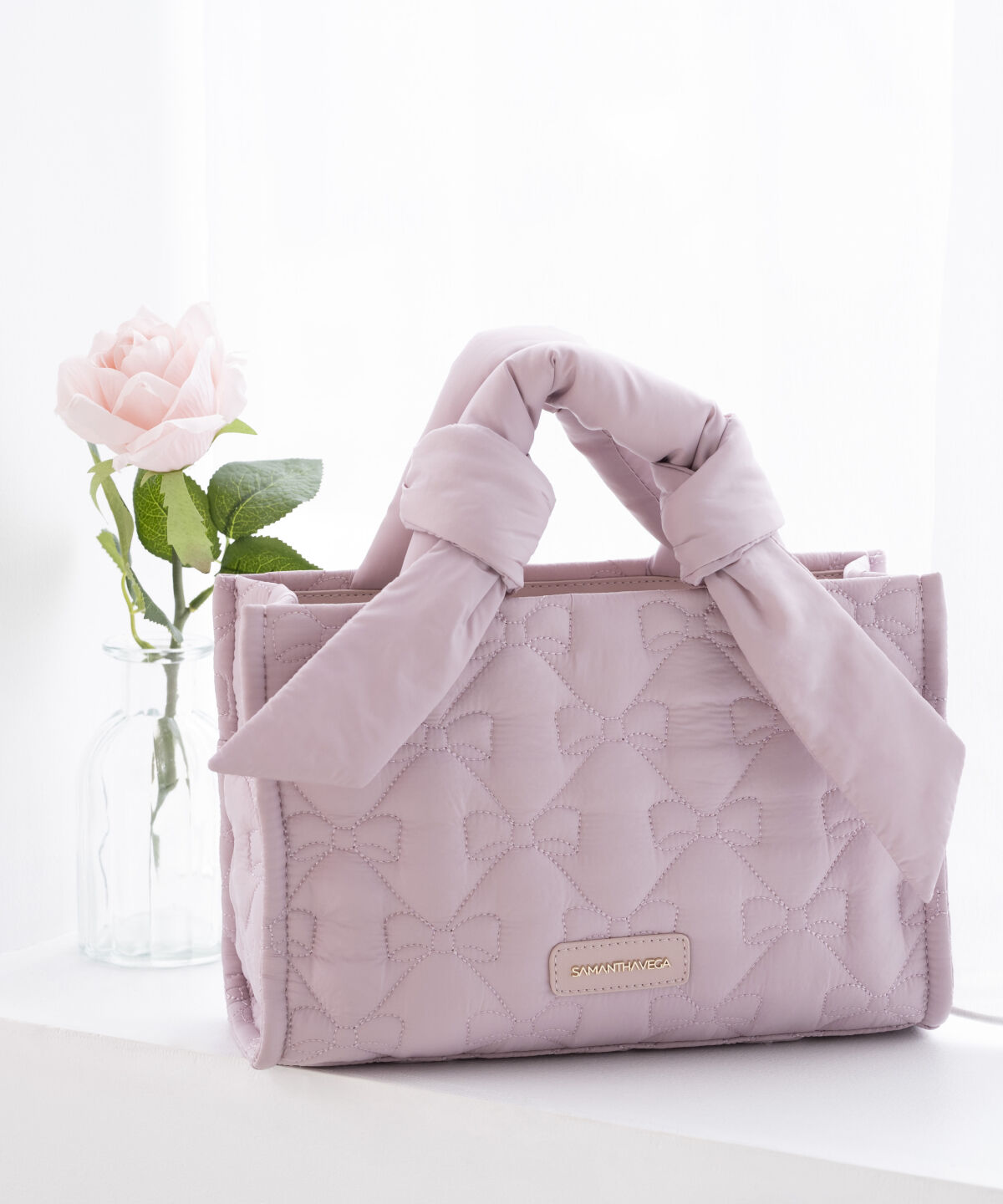 Samantha Vega「リボンキルティングハンドバッグ」|ハンドバッグ|