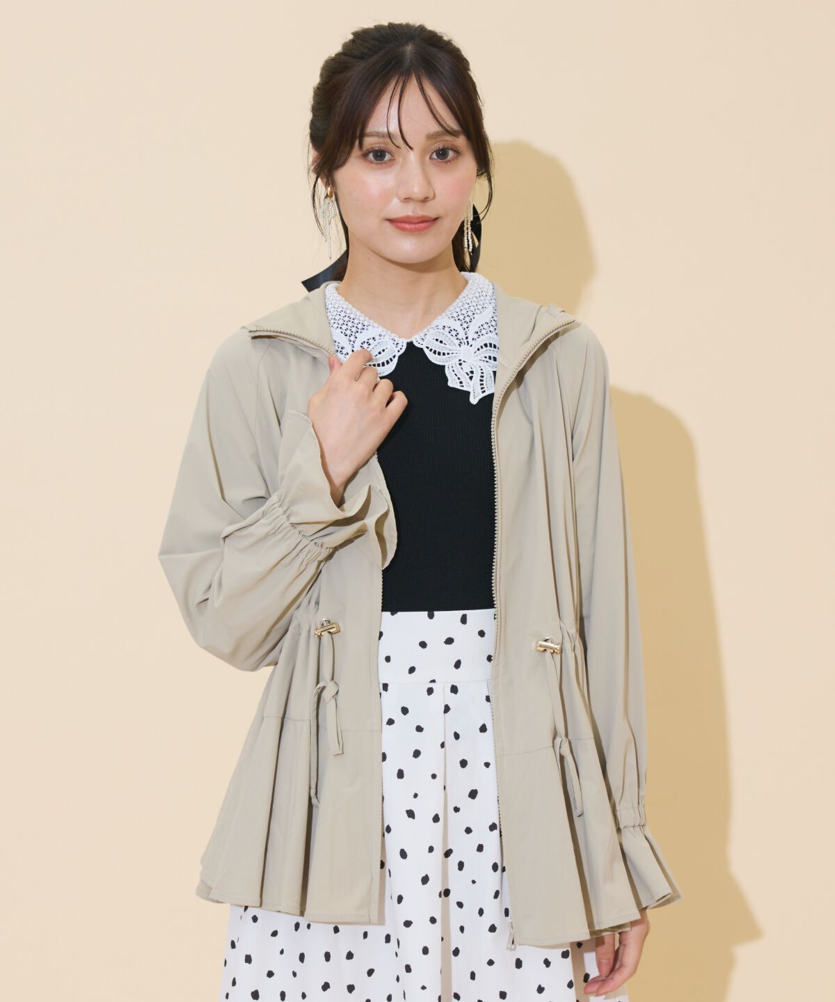 WILLSELECTION「UVカットペプラムブルゾン」|ブルゾン・スタジャン|