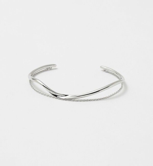 UNITED ARROWS「ライン&チェーン バングル」|ブレスレット・バングル|