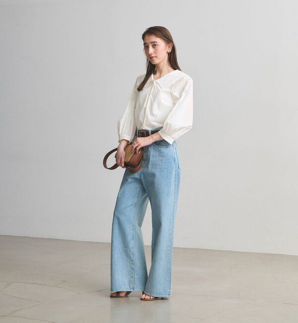 UNITED ARROWS「ビック カラー ブラウス ‐はっ水 ウォッシャブル‐」|シャツ・ブラウス|