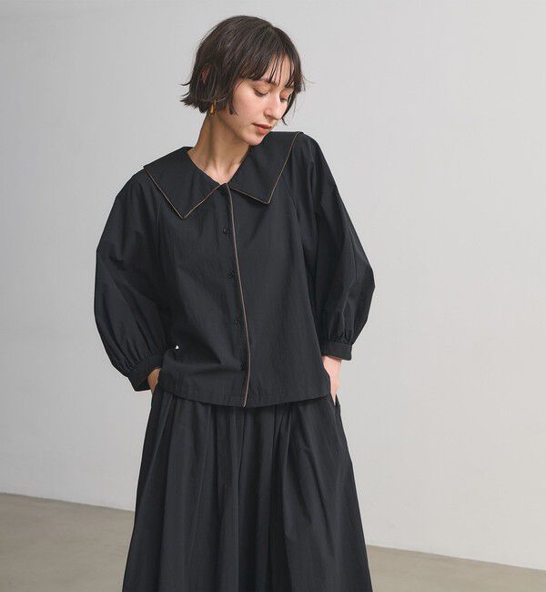 UNITED ARROWS「ビック カラー ブラウス ‐はっ水 ウォッシャブル‐」|シャツ・ブラウス|