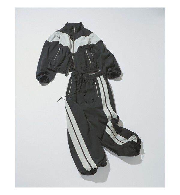 Ray BEAMS 「カラー ブロック トラック ジャケット」|ブルゾン・スタジャン|