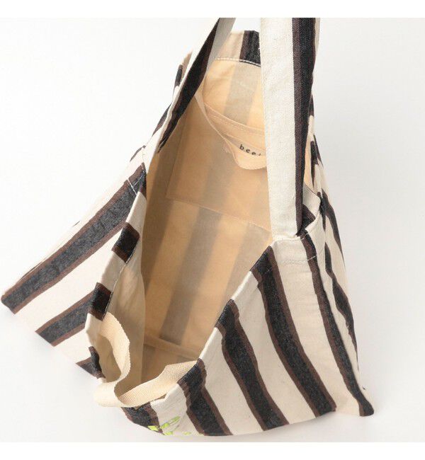 Ray BEAMS 「【別注】beej / 刺繍 ストライプ トート バッグ」|トートバッグ|