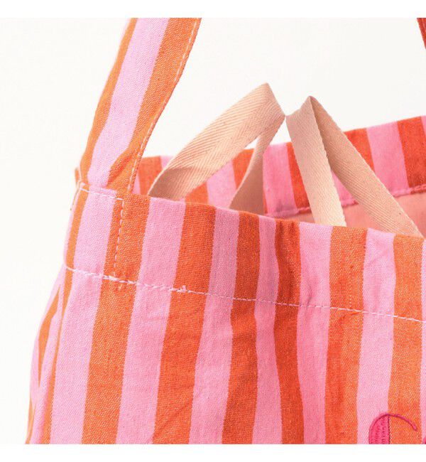 Ray BEAMS 「【別注】beej / 刺繍 ストライプ トート バッグ」|トートバッグ|