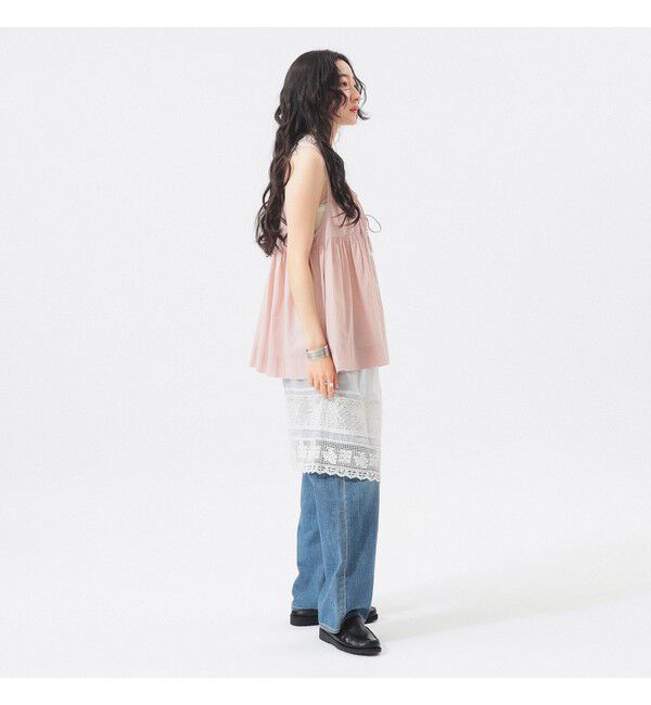 BEAMSBOY「コットン ギャザー ノースリーブ」|シャツ・ブラウス|