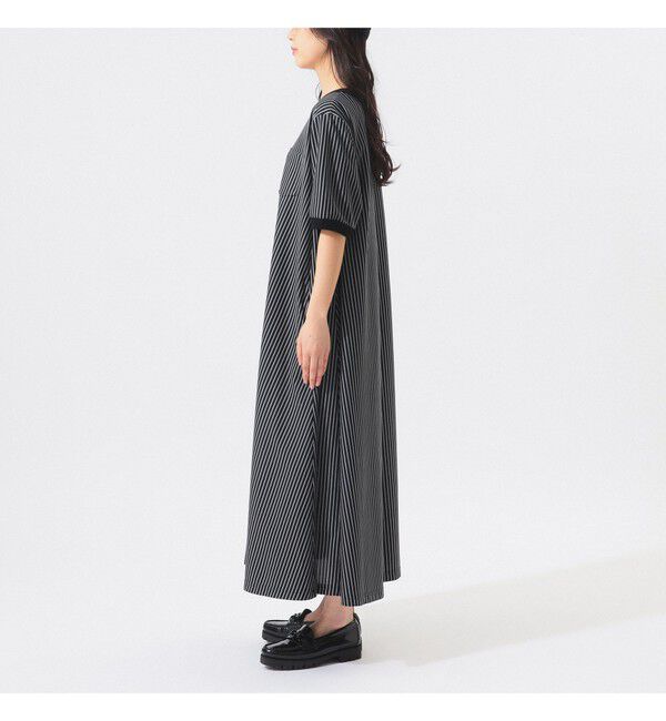 BEAMSBOY「カット ツイル マキシ ワンピース」|ワンピース|