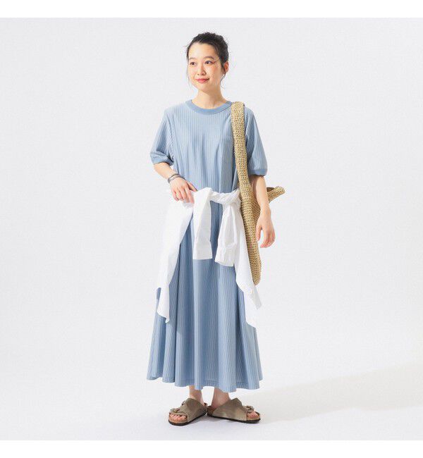 BEAMSBOY「カット ツイル マキシ ワンピース」|ワンピース|SAX_ST