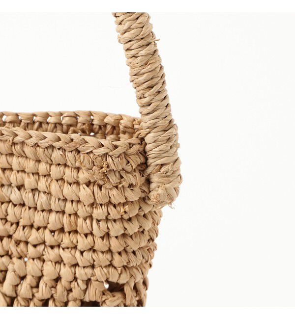 Demi-Luxe BEAMS 「MIORA / ラフィア 編み柄 バケツバッグ」|トートバッグ|