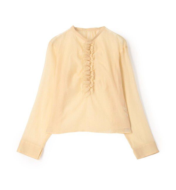 MACPHEE「シルクブレンドスラブ プルオーバーブラウス」|シャツ・ブラウス|41 ライトベージュ