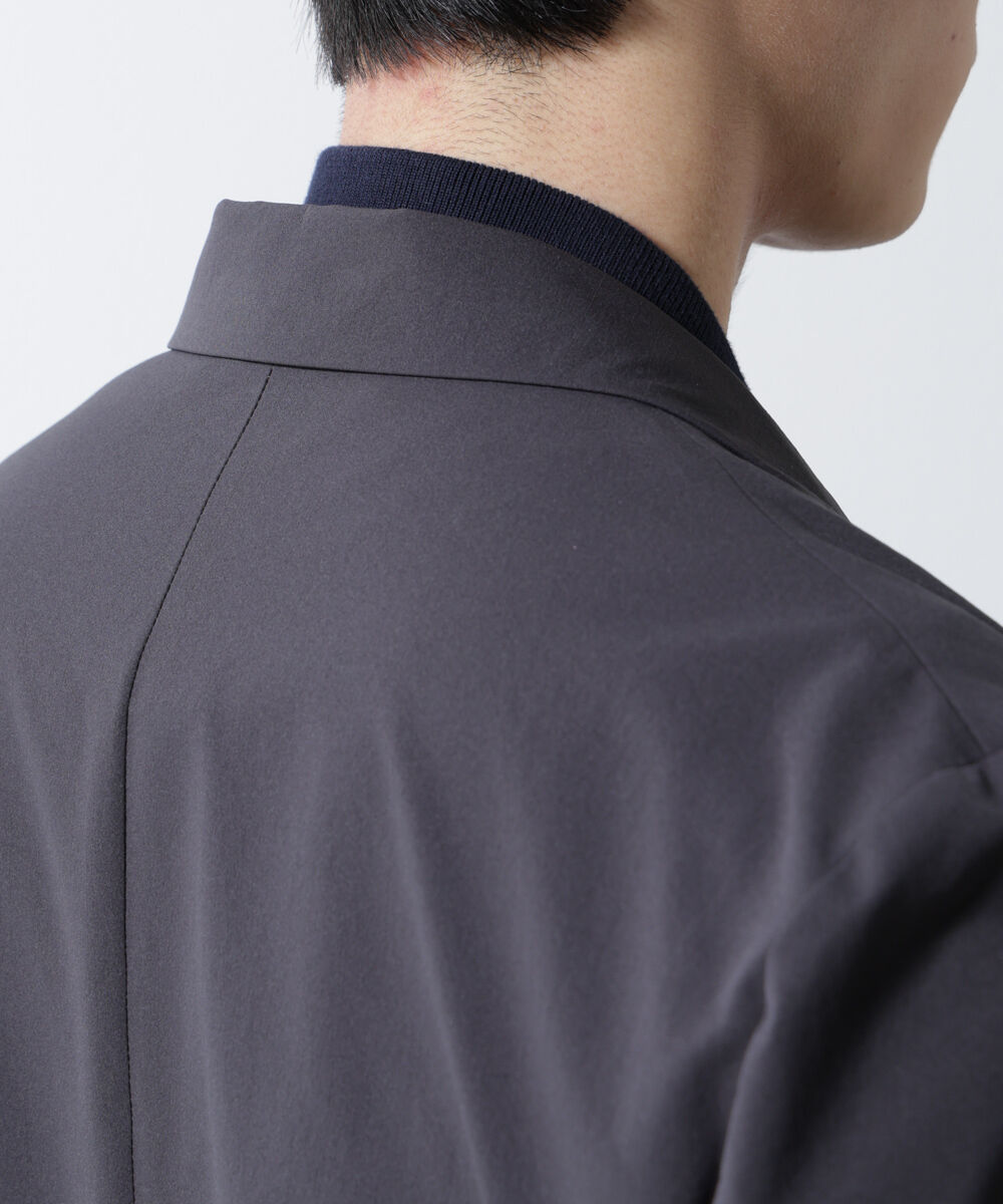 nano･universe「14ゲージミラノリブニット ジャケT型 半袖(手洗い可能)」|ニット・セーター|