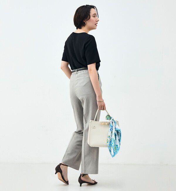 NOLLEY'S sophi「《セットアップ対応》ウォッシャブルブリーザブルシャンブレーセミワイドパンツ」|その他|