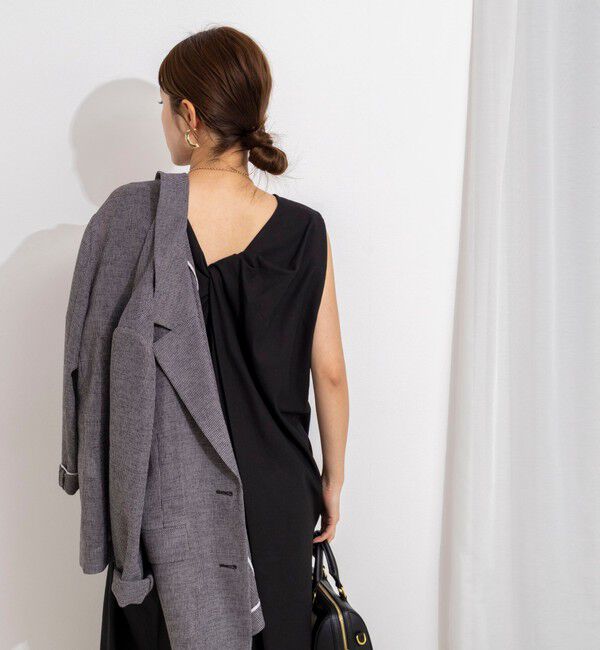 NOLLEY'S「【WEB限定】ウォッシャブルバックツイストドレス」|ワンピース|