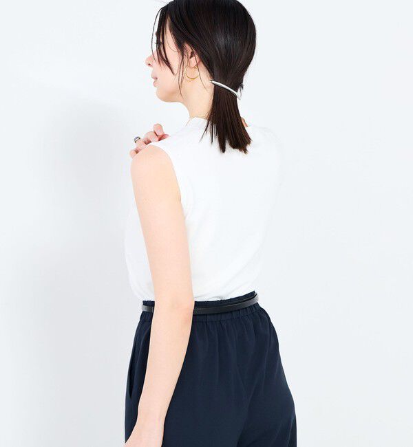 NOLLEY'S sophi「《手洗い可能》マルチファンクションハイネックノースリーブプルオーバー」|ニット・セーター|