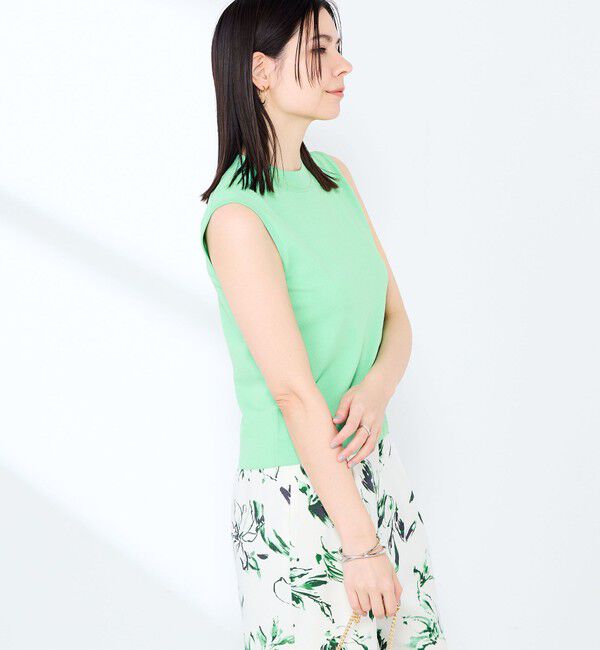 NOLLEY'S sophi「《手洗い可能》マルチファンクションハイネックノースリーブプルオーバー」|ニット・セーター|