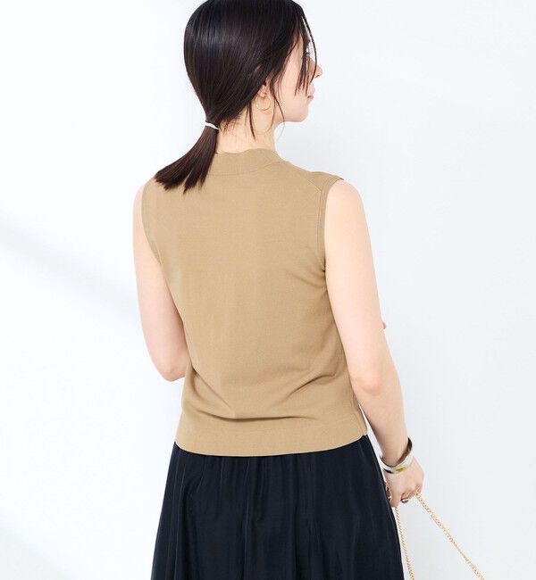 NOLLEY'S sophi「《手洗い可能》マルチファンクションハイネックノースリーブプルオーバー」|ニット・セーター|