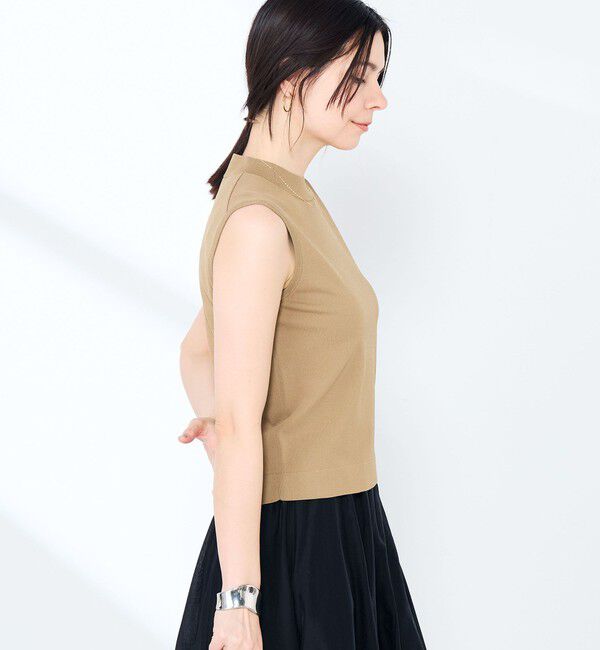 NOLLEY'S sophi「《手洗い可能》マルチファンクションハイネックノースリーブプルオーバー」|ニット・セーター|