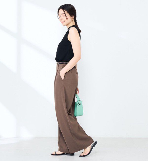 NOLLEY'S sophi「《手洗い可能》マルチファンクションハイネックノースリーブプルオーバー」|ニット・セーター|